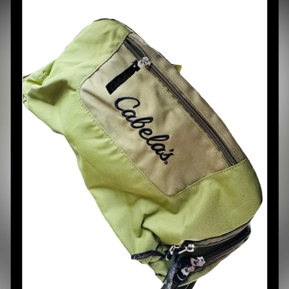 Cabela’s Catch-All Gear Bag Olive Green Water Resistant 21L Utility Duffel